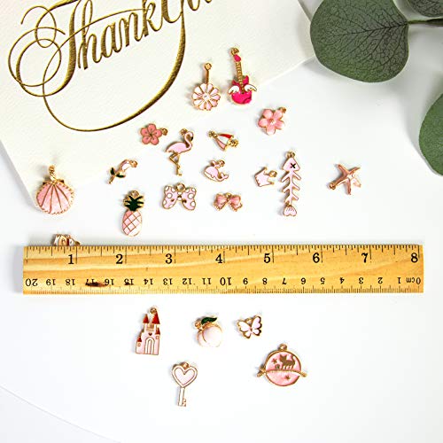 Ouddy Charms for Jewelry Making, 146 Pcs Jewelry Making Charms Ear...