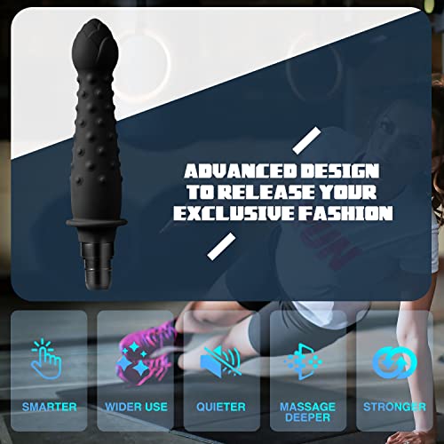 Black Rose Massage Gun Heads , Deep Tissue Massager Attachments, P...