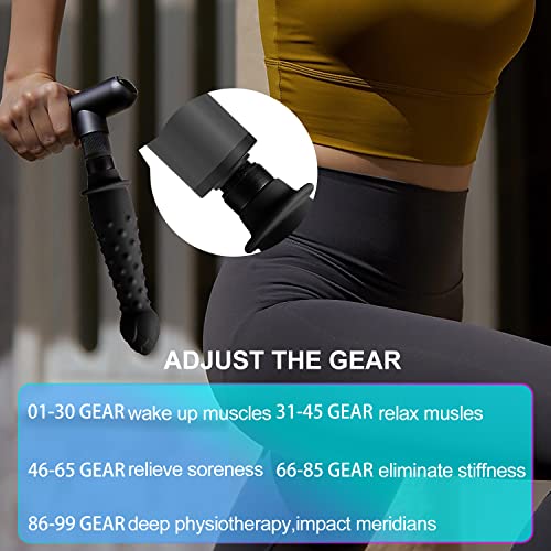 Black Rose Massage Gun Heads , Deep Tissue Massager Attachments, P...