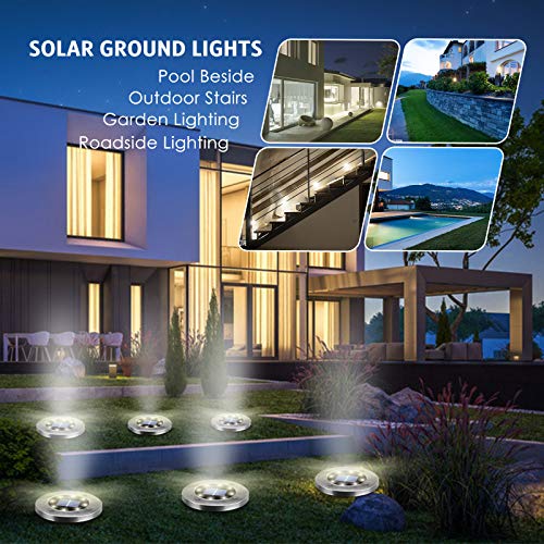 Solar Outdoor Lights 12 Packs, Garden Solar Lights Outdoor Waterpr...