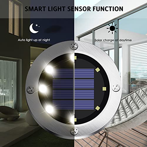 Solar Outdoor Lights 12 Packs, Garden Solar Lights Outdoor Waterpr...