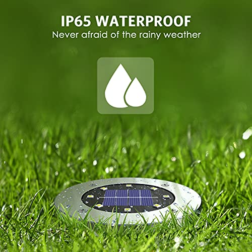Solar Outdoor Lights 12 Packs, Garden Solar Lights Outdoor Waterpr...