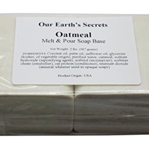 Oatmeal- 2 Lbs Melt and Pour Soap Base - Our Earths Secrets