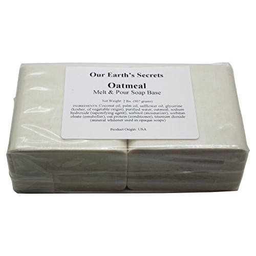 Oatmeal- 2 Lbs Melt and Pour Soap Base - Our Earths Secrets