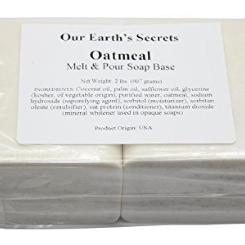Oatmeal- 2 Lbs Melt and Pour Soap Base - Our Earths Secrets