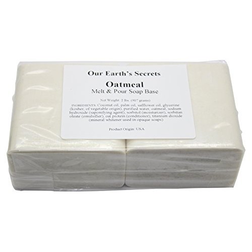 Oatmeal- 2 Lbs Melt and Pour Soap Base - Our Earths Secrets