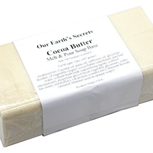Our Earths Secrets Cocoa Butter - 2 Pound Melt and Pour Soap Base
