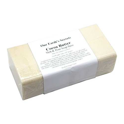 Our Earths Secrets Cocoa Butter - 2 Pound Melt and Pour Soap Base
