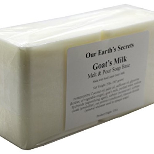 Our Earths Secrets Goats Milk - 2 Lbs Melt and Pour Soap Base