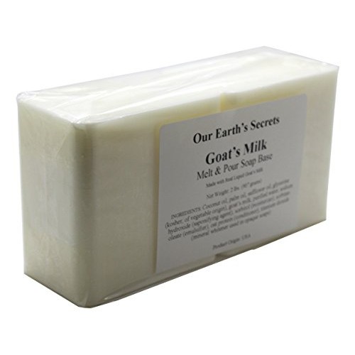 Our Earths Secrets Goats Milk - 2 Lbs Melt and Pour Soap Base