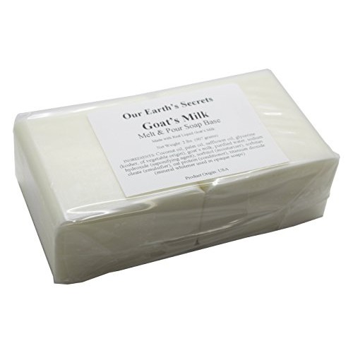 Our Earths Secrets Goats Milk - 2 Lbs Melt and Pour Soap Base