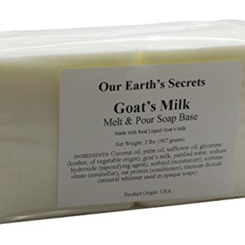 Our Earths Secrets Goats Milk - 2 Lbs Melt and Pour Soap Base