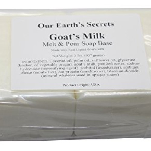 Our Earths Secrets Goats Milk - 2 Lbs Melt and Pour Soap Base