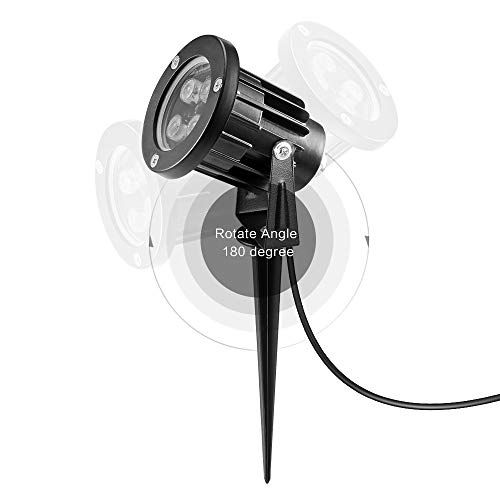 OurLeeme Lawn Flood Light Stake, RGB Spot Lights,8W Outdoor LED Fl...