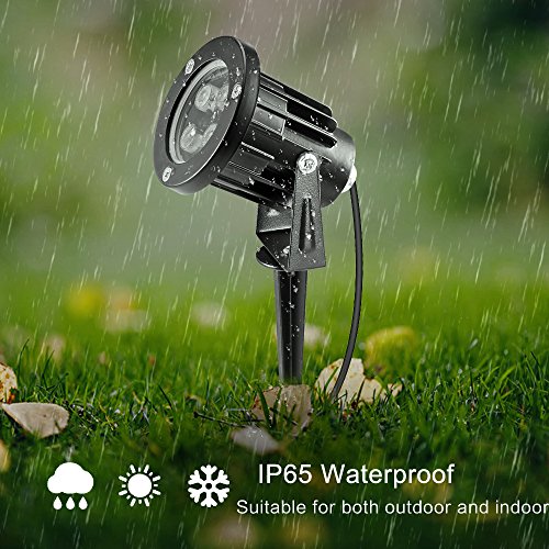 OurLeeme Lawn Flood Light Stake, RGB Spot Lights,8W Outdoor LED Fl...