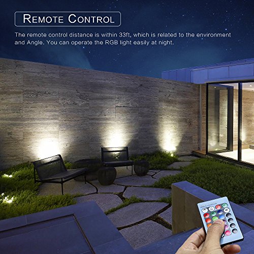 OurLeeme Lawn Flood Light Stake, RGB Spot Lights,8W Outdoor LED Fl...