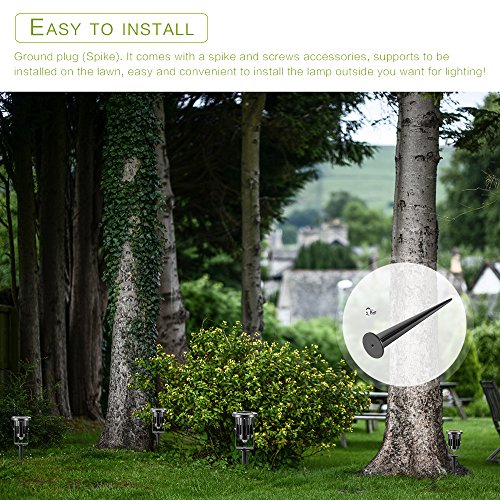 OurLeeme Lawn Flood Light Stake, RGB Spot Lights,8W Outdoor LED Fl...