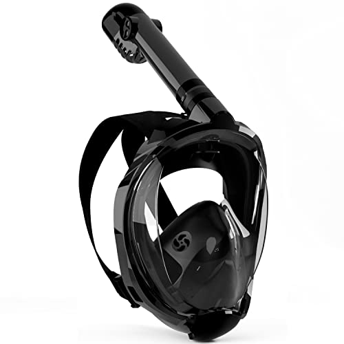 OUSPT Full Face Snorkel Mask, Snorkeling Mask with Detachable Came...