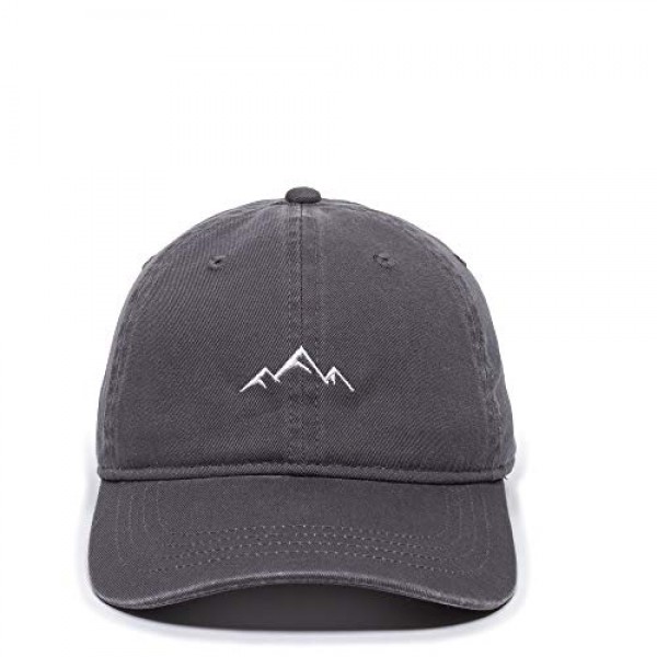 Outdoor Cap Mountain Embroidered Dad Hat — Adjustable Soft Cotto...