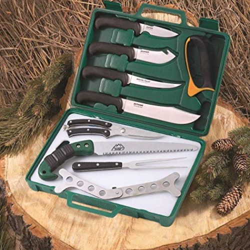Outdoor Edge Game Processor Hunting Knives, Complete 12-Piece Deer...