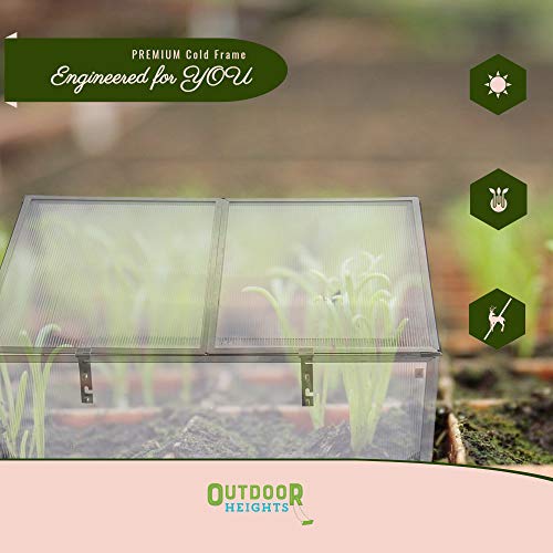 Portable Cold Frame Herbal & Plant Garden Protector, Premium Cold ...