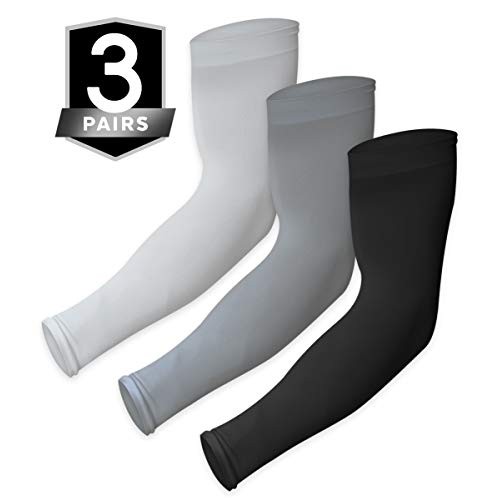 UV Sun Protection Arm Sleeves - Cooling Sports Compression Multipa...