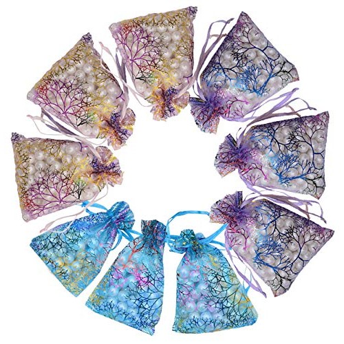 Outdoorfly 100PCS Organza Jewelry Gift Bag 4x6 Inches Purple Blue ...