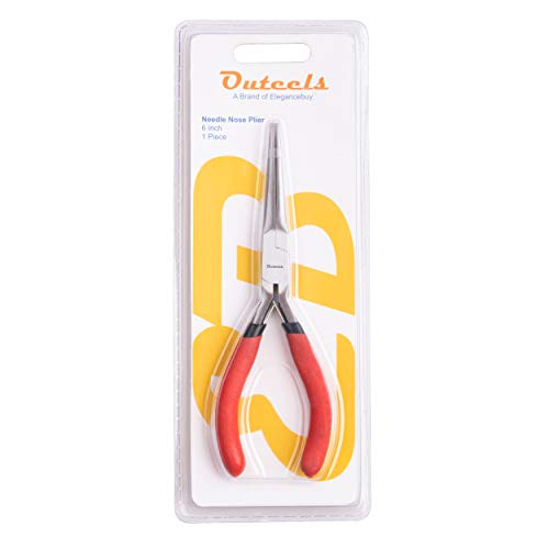 Outeels Needle Nose Pliers 6 Inch - Precision Pliers with Extra Lo...