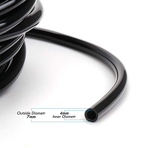 OUTFANDIA 3/8 Irrigation Tubing 50ft, Heavy Duty Blank Distributi...