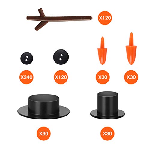 600 Pieces Set Includes 60 Mini Black Top Hats, Plastic Magician H...