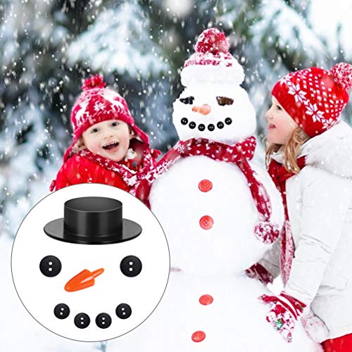600 Pieces Set Includes 60 Mini Black Top Hats, Plastic Magician H...