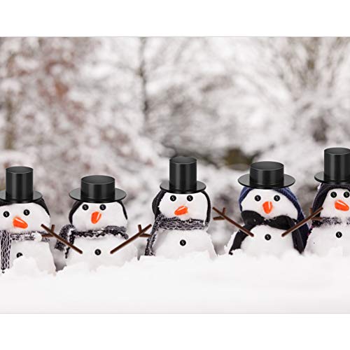 600 Pieces Set Includes 60 Mini Black Top Hats, Plastic Magician H...