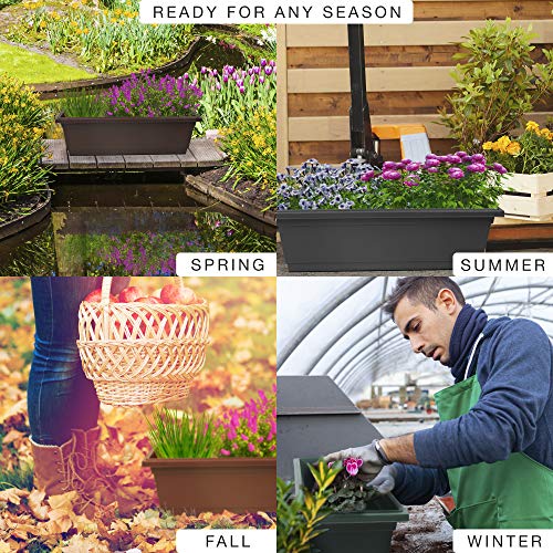 Outland Living 4 Packs 26.5 inches Outdoor and Indoor Rectangle Pl...