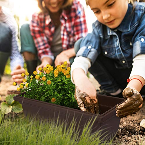Outland Living Outdoor and Indoor Rectangle Plastic Planter Box Pe...