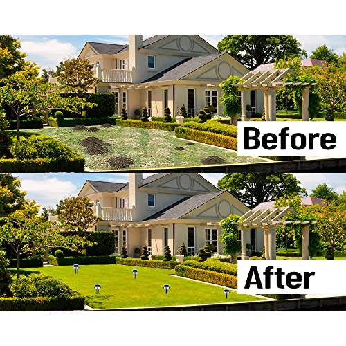 Mole Repellent Solar Powered 8 Pack Sonic Mole Deterrent Spikes,Sn...