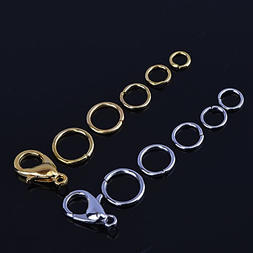 Outus 1104 Pieces Jewelry Findings Kit Lobsters Clasps and Jump Ri...