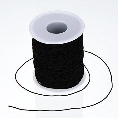 Outus 2 Roll 0.8 mm Elastic Cord Thread Beading Threads Stretch St...