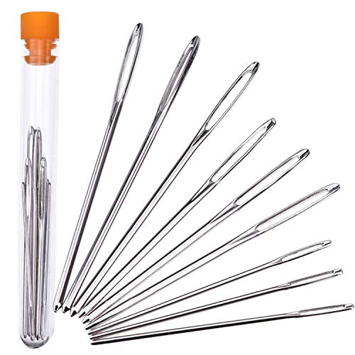 Outus Large-Eye Needles Steel Yarn Knitting Needles Sewing Needles...