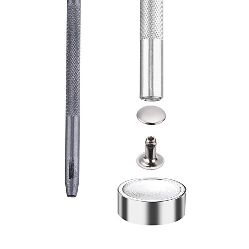 Outus Rivets Single Cap Rivet Tubular Metal Studs with Fixing Tool...