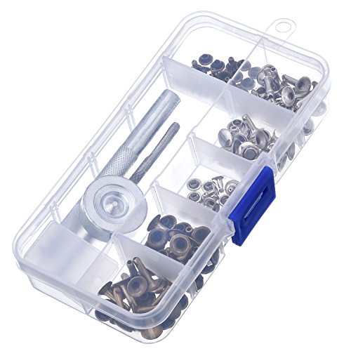 Outus Rivets Single Cap Rivet Tubular Metal Studs with Fixing Tool...