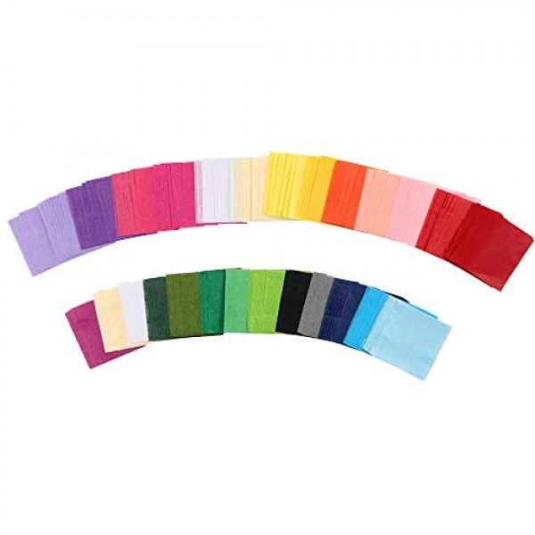 Outuxed 4800pcs 1inch Tissue Paper Squares, 30 Assorted Colors for...