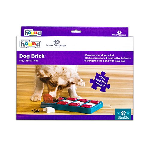 Outward Hound Nina Ottosson Dog Brick Interactive Treat Puzzle Dog...