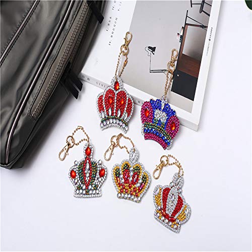 5D DIY Keychains Diamond Painting Paint by Numbers Kits Full Drill...