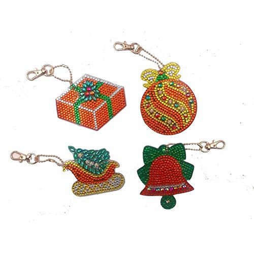 DIY Key Chains Diamond Painting by Numbers Kits，Rhinestone Mosaic...