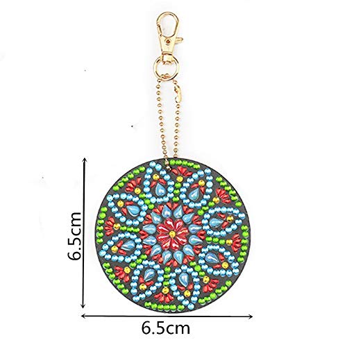 Shaped Key Chain DIY Decoration Resin Drill Diamond Painting Keyri...