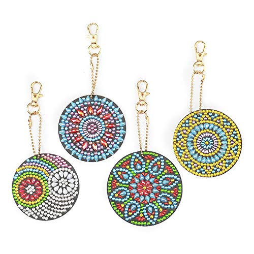 Shaped Key Chain DIY Decoration Resin Drill Diamond Painting Keyri...