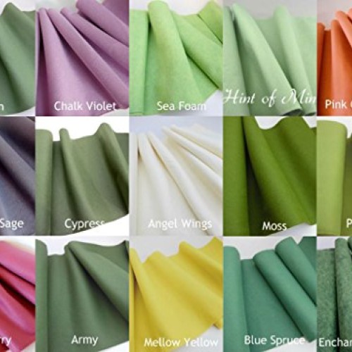 15 Succulent Colors 9x12 inches Merino Wool Blend Felt Sheets Coll...