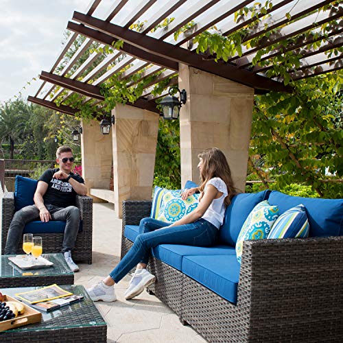 ovios Patio Furniture Set, Big Size Outdoor Furniture Sets,PE Ratt...