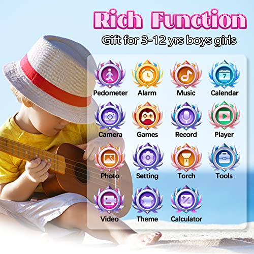 Waterproof Kids Smart Watch with 26 Game 1.44 Touchscreen HD Cam...