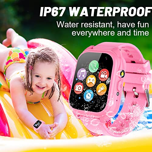 Waterproof Kids Smart Watch with 26 Game 1.44 Touchscreen HD Cam...